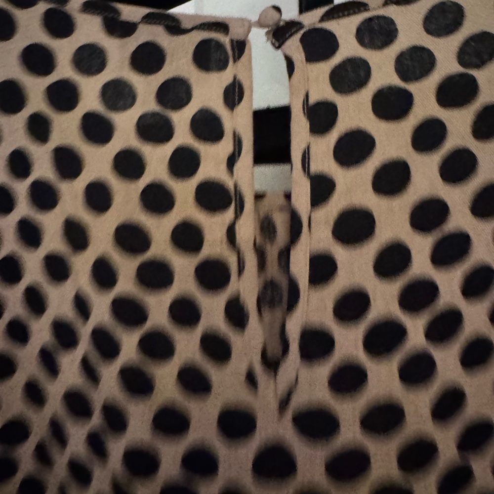 Who What Wear Brown and Cream Bishop Sleeve Sundress - Picture 10 of 13